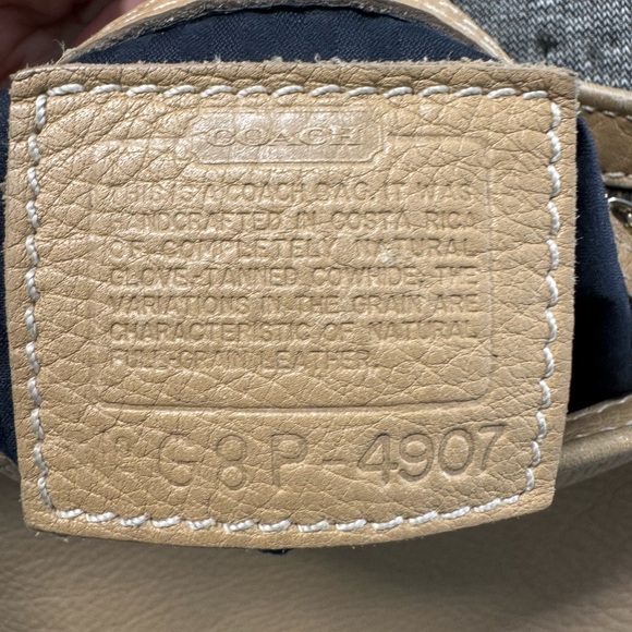 Coach Leather Shoulder Bag in Taupe - Picture 10 of 11